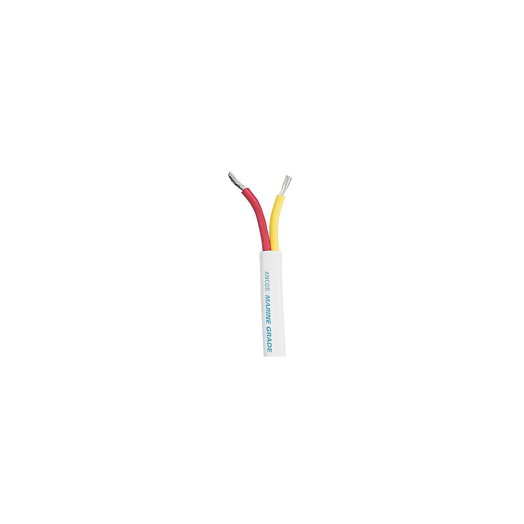 124110 – ANCOR Duplex Wire, Stranded Conductor 10/2 AWG Flat Encasement Red/ Yellow 100 Foot Length Tinned Copper Con...